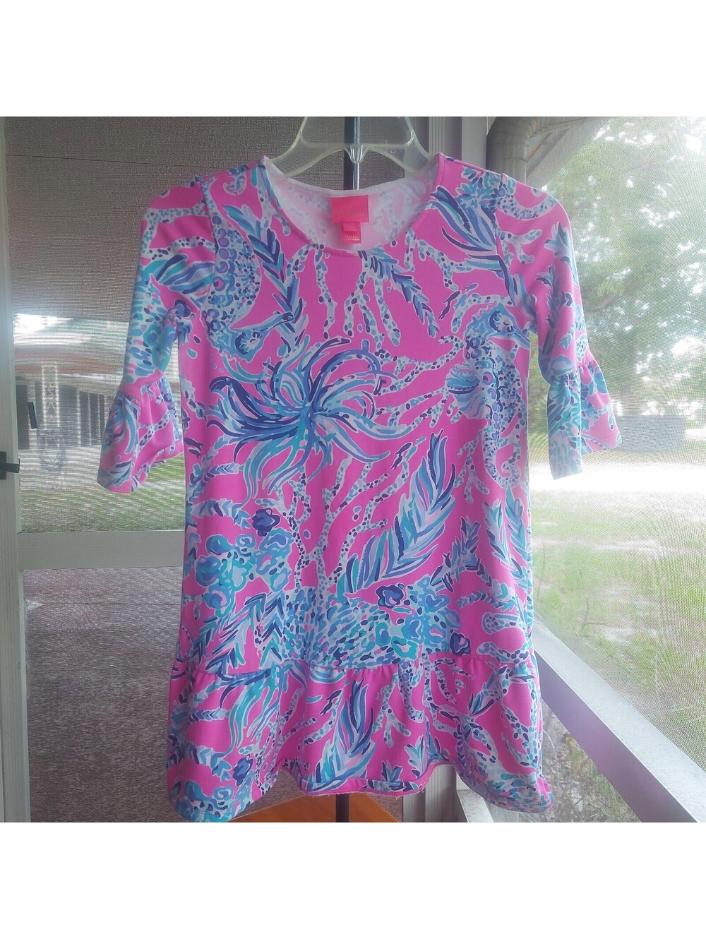 Lilly Pulitzer girls' cotton tunic dress, size L
